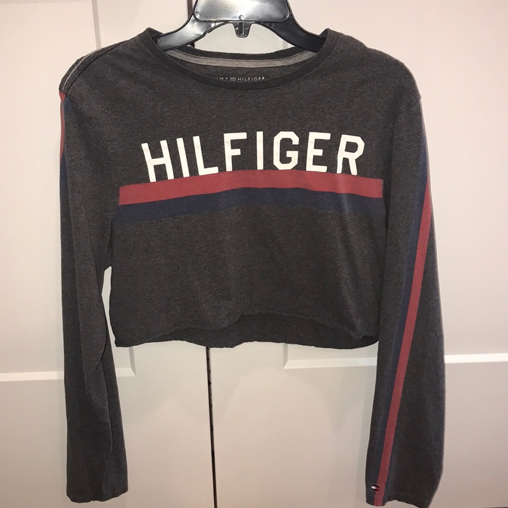 Hilfiger Cropped Long Sleeve T-Shirt